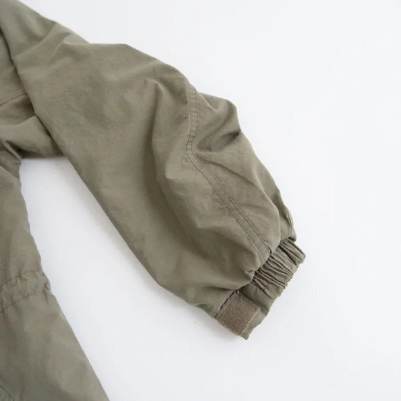 Vintage Northern Elements Olive Green Utility Jacket w/ Hidden Hood  Size Small - Picture 5 of 12